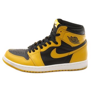 ナイキ(NIKE)のNIKE ナイキ AIR JORDAN 1 HIGH OG POLLEN エアジョーダン1 ハイ パラン ハイカットスニーカー ブラック/イエロー US9.5 555088-701(スニーカー)