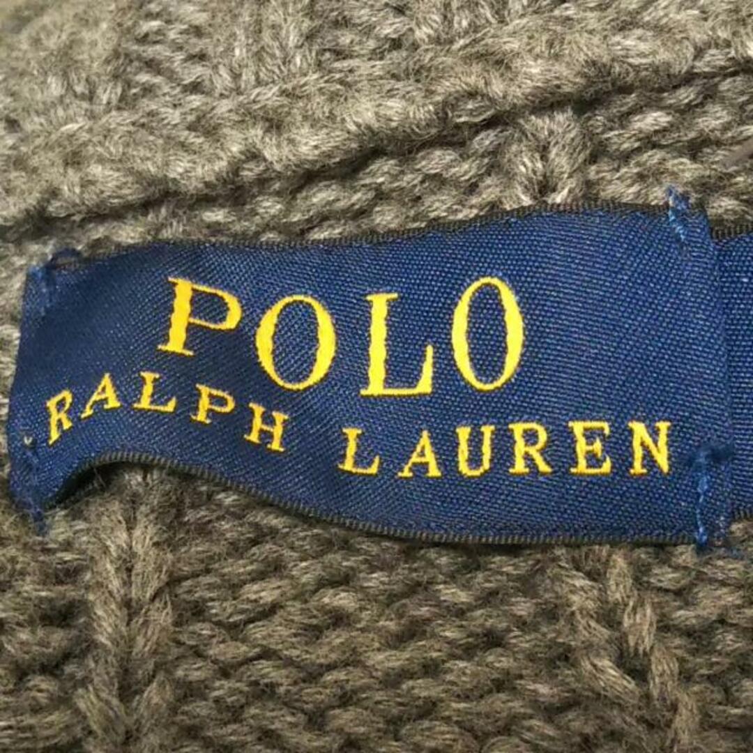 POLO RALPH LAUREN(ポロラルフローレン)のPOLObyRalphLauren(ポロラルフローレン) カーディガン サイズS レディース美品  - ダークグレー 長袖/ジップアップ 綿 レディースのトップス(カーディガン)の商品写真