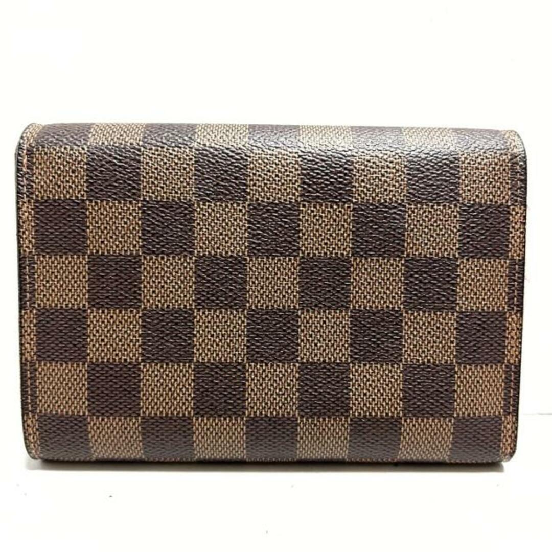 LOUIS VUITTON(ルイヴィトン) 3つ折り財布 ダミエ ポルトトレゾーエテュイパピエ N61202 エベヌ ダミエキャンバス