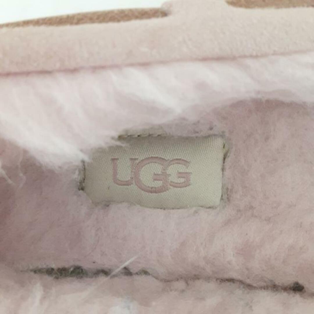 UGG(アグ)のUGG(アグ) フラットシューズ JAPAN 24 レディース - 1106877 ライトピンク ムートン レディースの靴/シューズ(その他)の商品写真