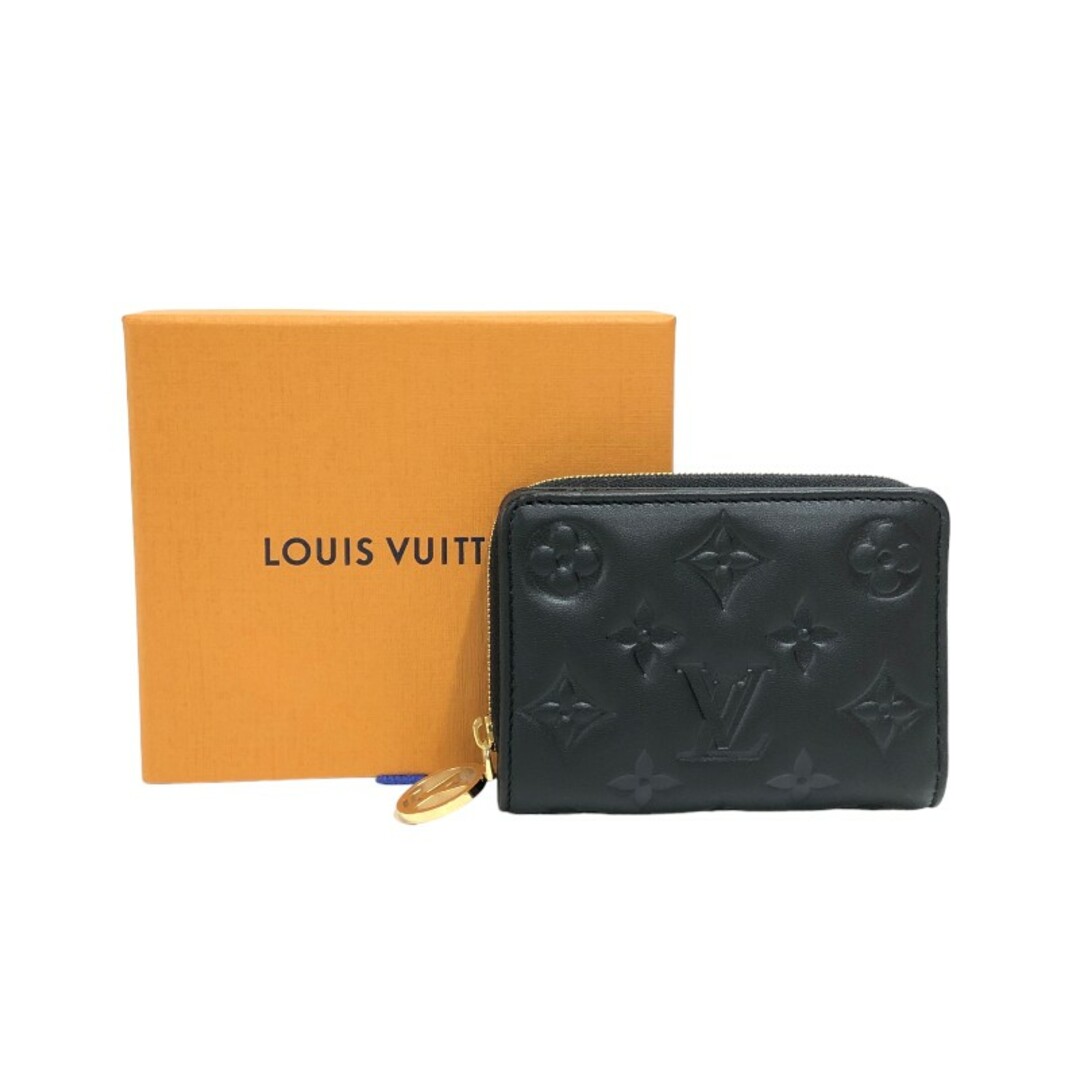 LOUIS VUITTON(ルイヴィトン)の　ルイ・ヴィトン LOUIS VUITTON ポルトフォイユ・ルー M81599 ブラック ラムレザー レディース 二つ折り財布 レディースのファッション小物(財布)の商品写真