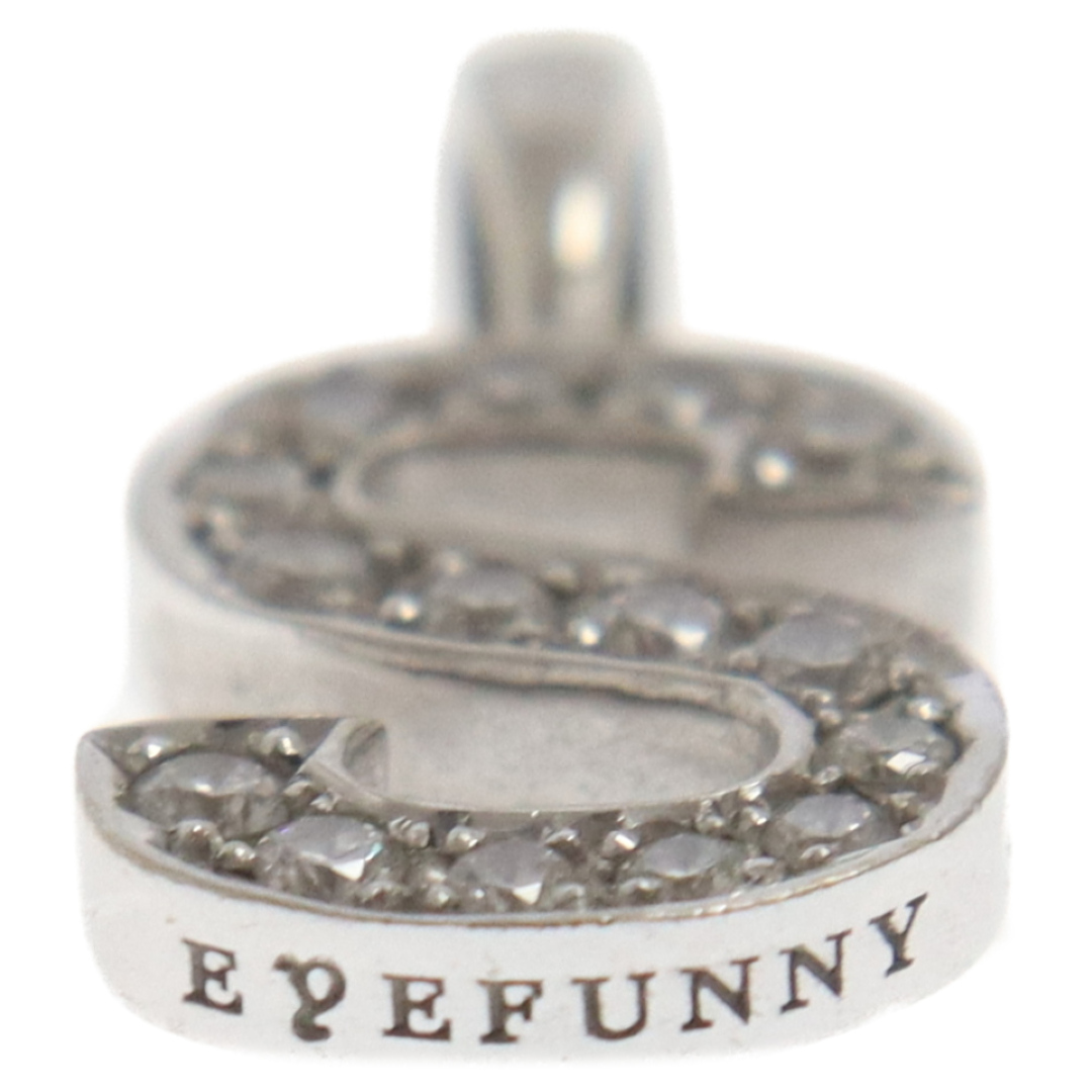 EYEFUNNY(アイファニー)のEYEFUNNY アイファニー K18WGダイヤモンドアルファベット S イニシャル ネックレス ペンダント トップ チャーム メンズのアクセサリー(ネックレス)の商品写真