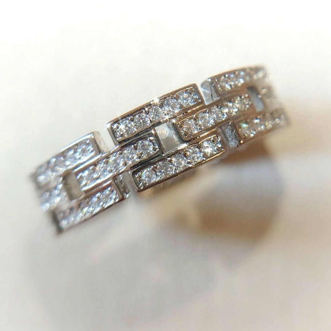 1689 高級 sona ダイヤモンド フルエタニティ リング H シルバー レディースのアクセサリー(リング(指輪))の商品写真