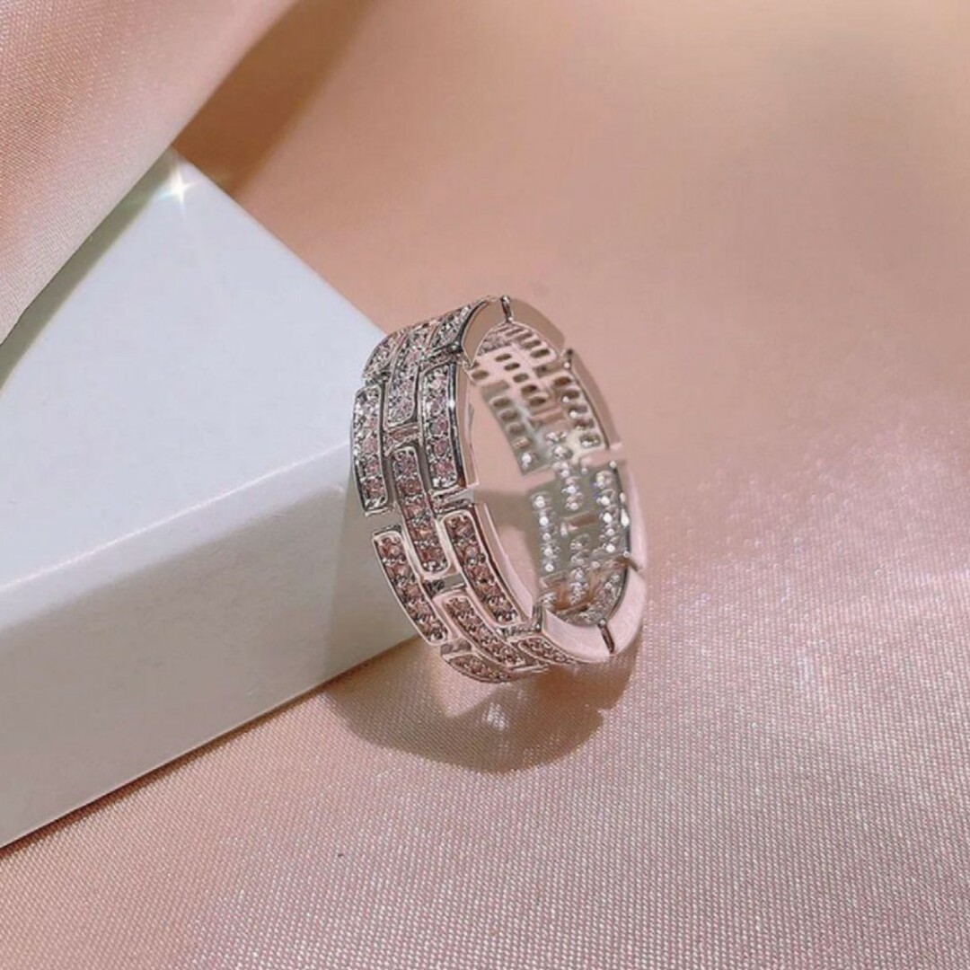 1689 高級 sona ダイヤモンド フルエタニティ リング H シルバー レディースのアクセサリー(リング(指輪))の商品写真
