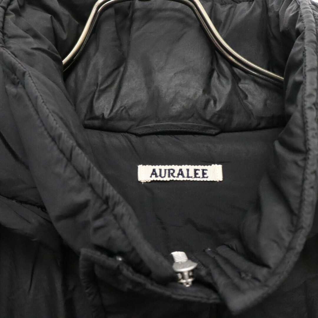 AURALEE(オーラリー)のAURALEE オーラリー 21AW SUPER LIGHT AIRY NYLON PADDED COAT スーパー ライト エアリー ナイロン パデッドコート ブラック A21AC01LN メンズのジャケット/アウター(フライトジャケット)の商品写真