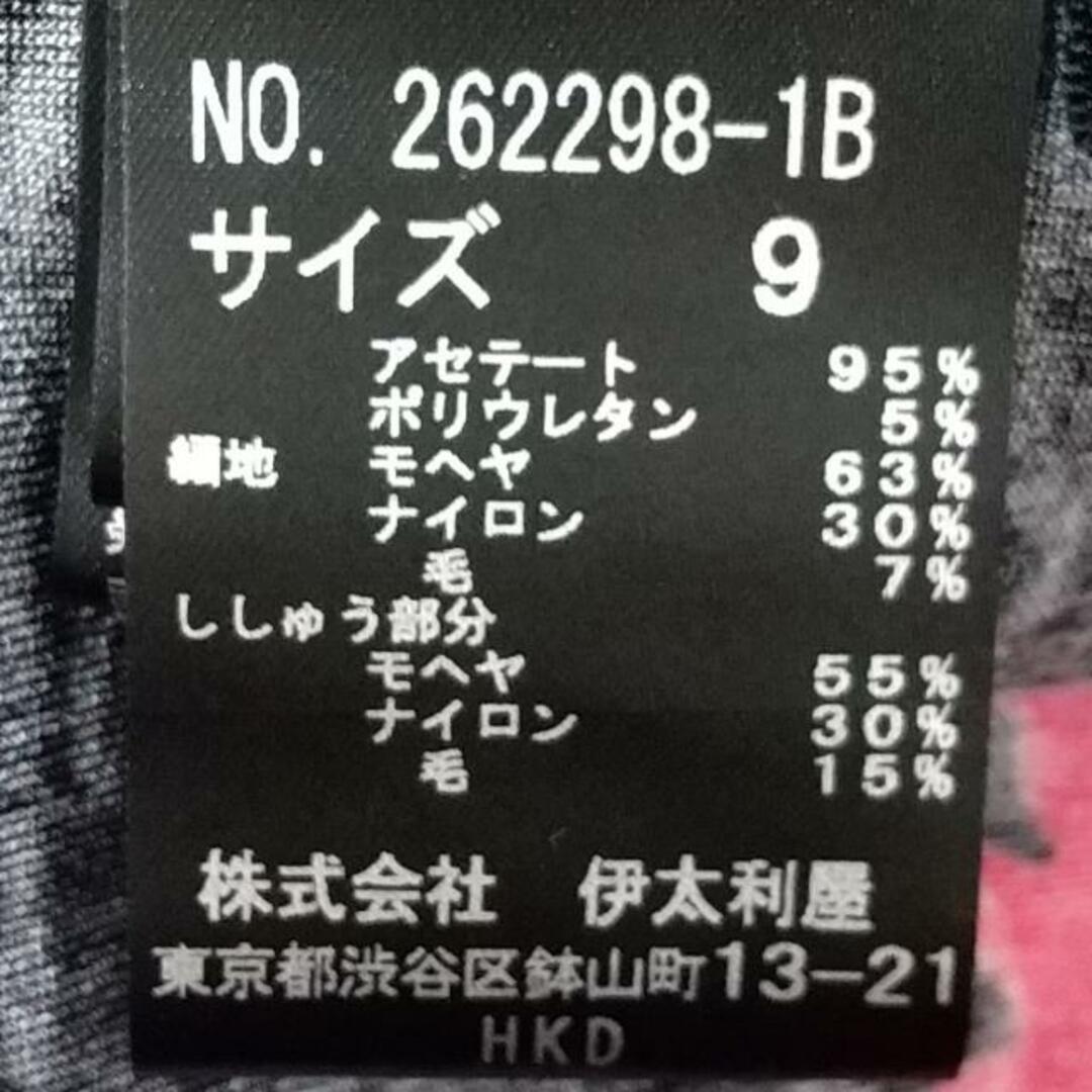 伊太利屋(イタリヤ)の伊太利屋/GKITALIYA(イタリヤ) 長袖カットソー サイズ9 M レディース美品  - ピンク×ベージュ×マルチ クルーネック/ニット/ペイズリー柄/豹柄/ラインストーン レディースのトップス(カットソー(長袖/七分))の商品写真