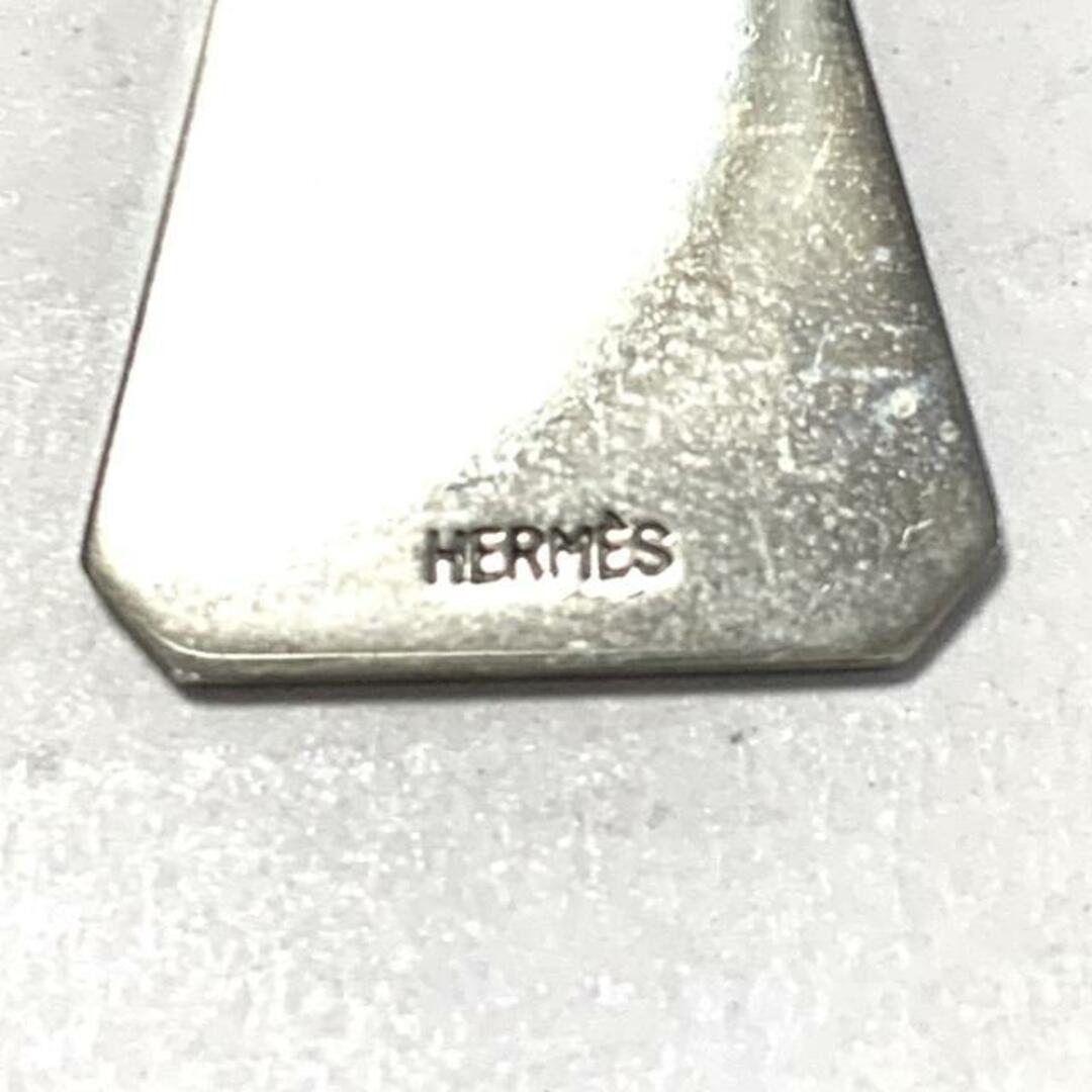 Hermes(エルメス)のHERMES(エルメス) キーホルダー(チャーム) - ブルーグリーン×シルバー スエード×金属素材 レディースのファッション小物(キーホルダー)の商品写真