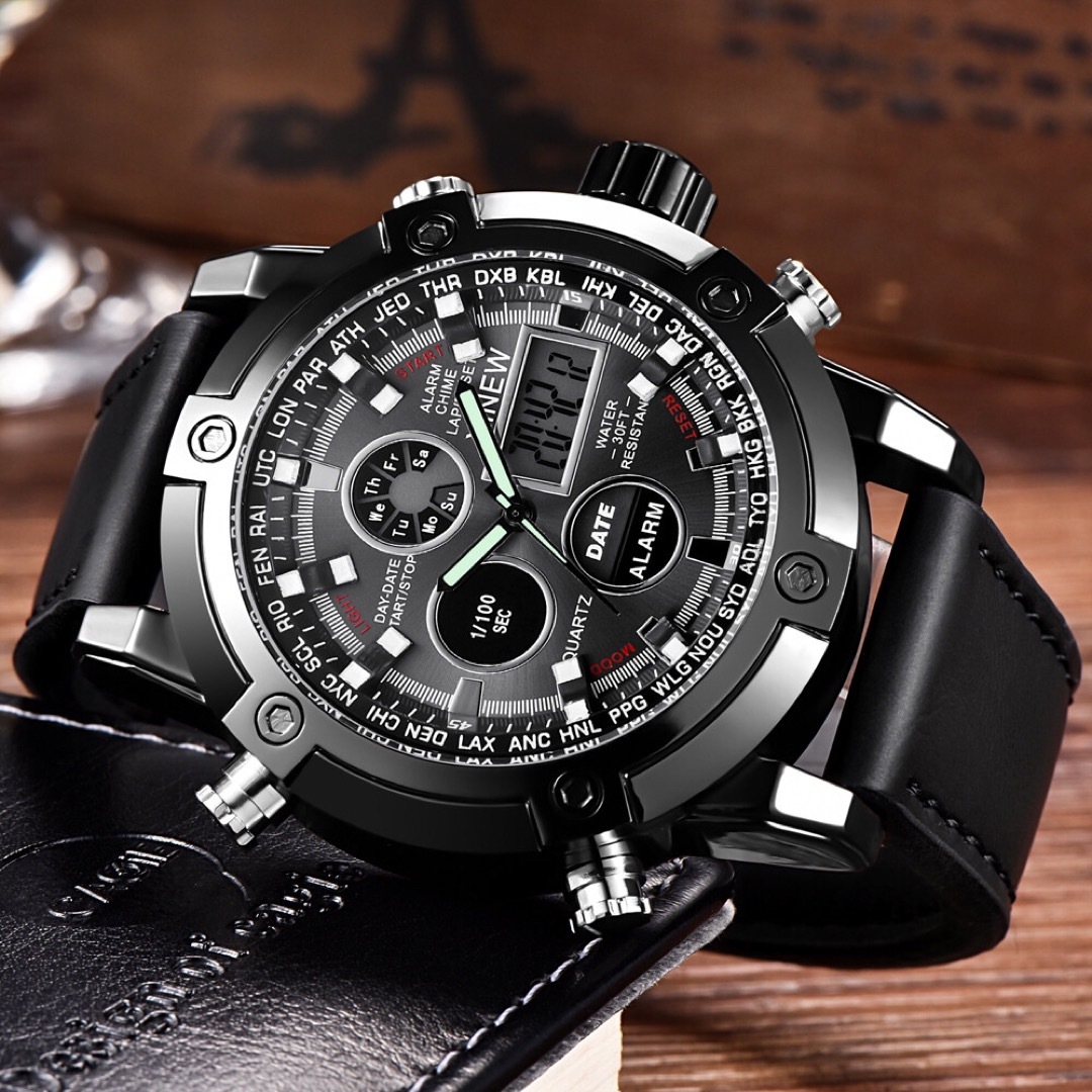 新品★数量限定★RlNEWデジタル＆アナログ腕時計 カシオGショックファンに人気 メンズの時計(腕時計(アナログ))の商品写真