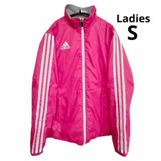 アディダス(adidas)のadidas アディダス ウインドブレーカー レディース レッド S(ウェア)