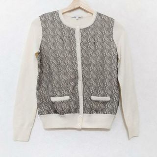 カルヴェン(CARVEN)のCARVEN(カルヴェン) カーディガン サイズS レディース美品  - アイボリー×黒 長袖(カーディガン)