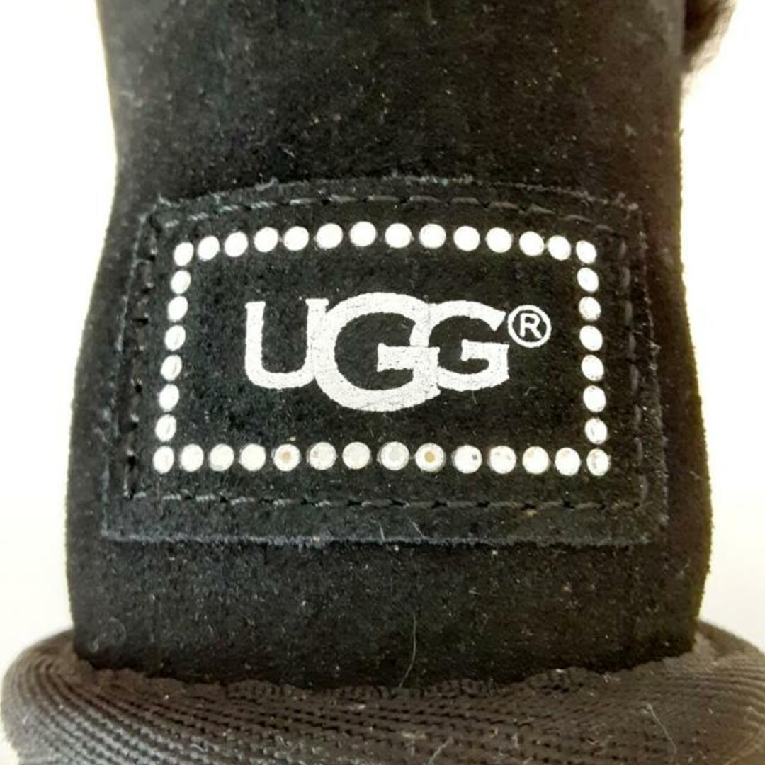 UGG(アグ)のUGG(アグ) ショートブーツ JAPAN 23 レディース ミニベイリーボタンブリング 1016554W 黒 ムートン レディースの靴/シューズ(ブーツ)の商品写真