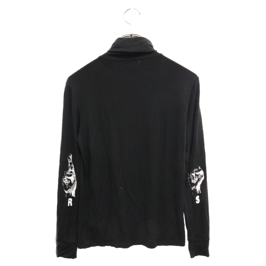 RAF SIMONS(ラフシモンズ)のRAF SIMONS ラフシモンズ 23SS タートルネック カットソー ワンポイント ロゴ 長袖Tシャツ ブラック メンズのトップス(Tシャツ/カットソー(七分/長袖))の商品写真