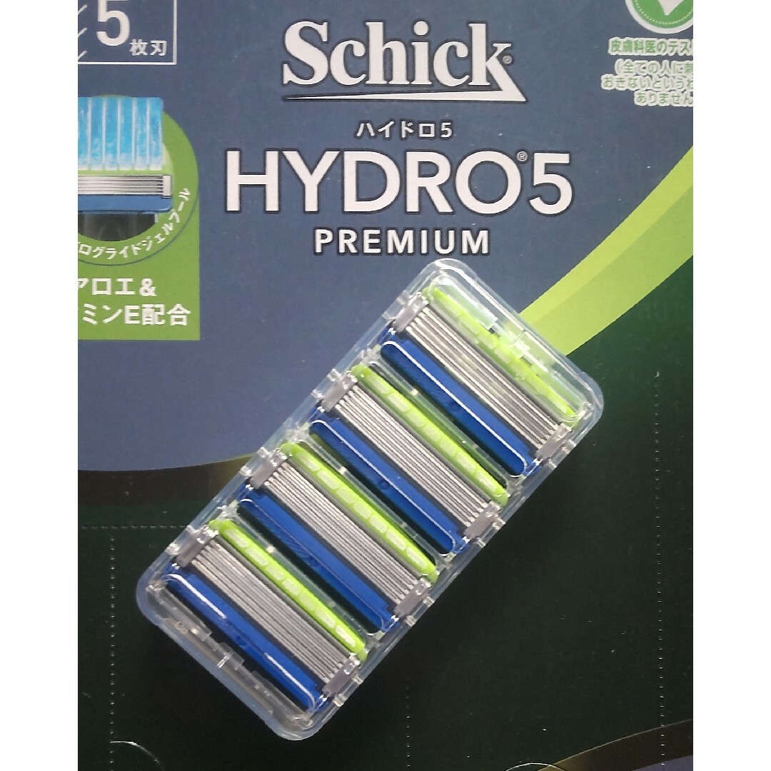 Schick(シック)の【替刃４個】シックハイドロ５プレミアム　敏感肌用　Schick HYDRO5 コスメ/美容のシェービング(カミソリ)の商品写真