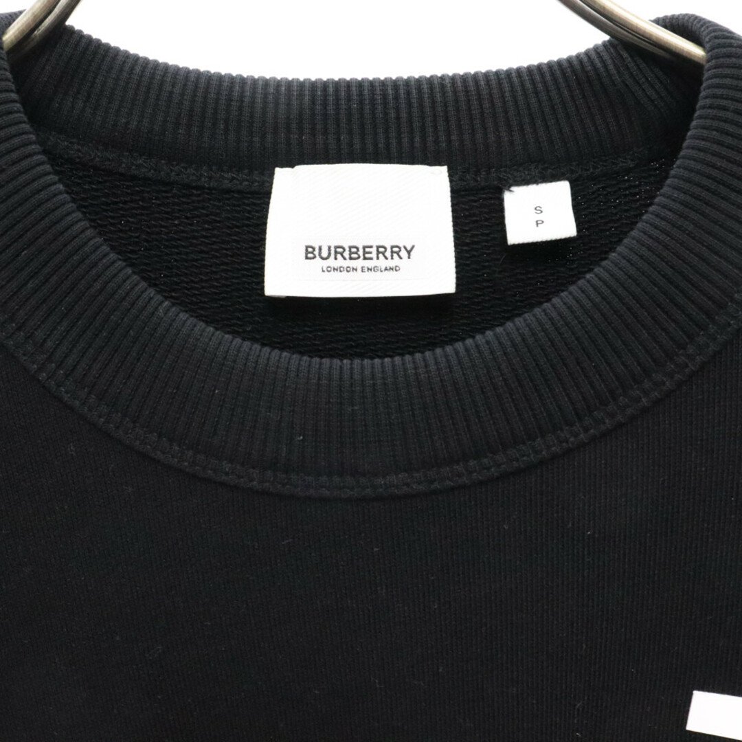 BURBERRY(バーバリー)のBURBERRY バーバリー TBロゴ クルーネックスウェットトレーナー 8024346 ブラック メンズのトップス(スウェット)の商品写真