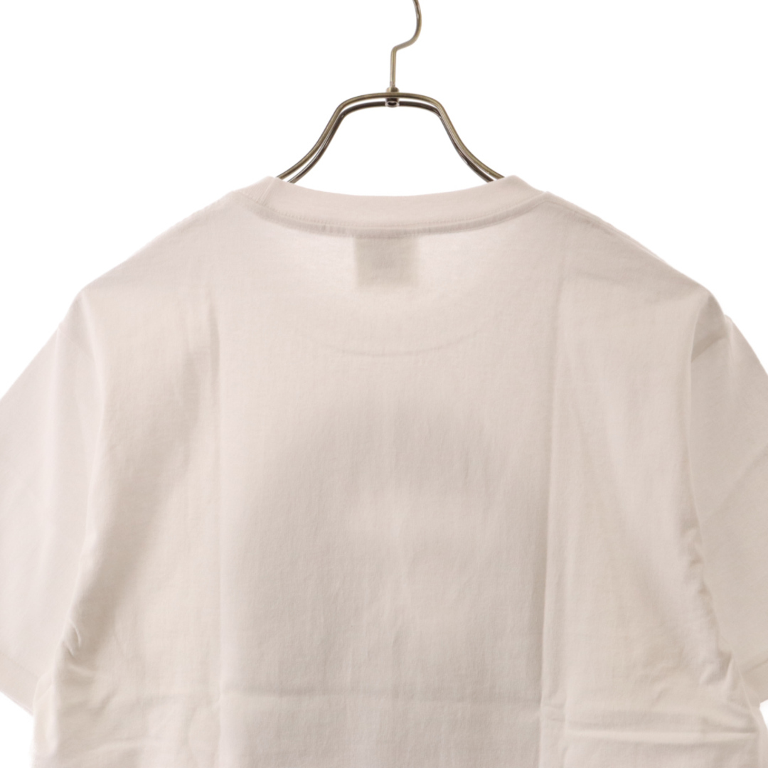 A BATHING APE(アベイシングエイプ)のA BATHING APE アベイシングエイプ チェック柄 両面ビッグロゴプリント クルーネック半袖Tシャツ ホワイト メンズのトップス(Tシャツ/カットソー(半袖/袖なし))の商品写真