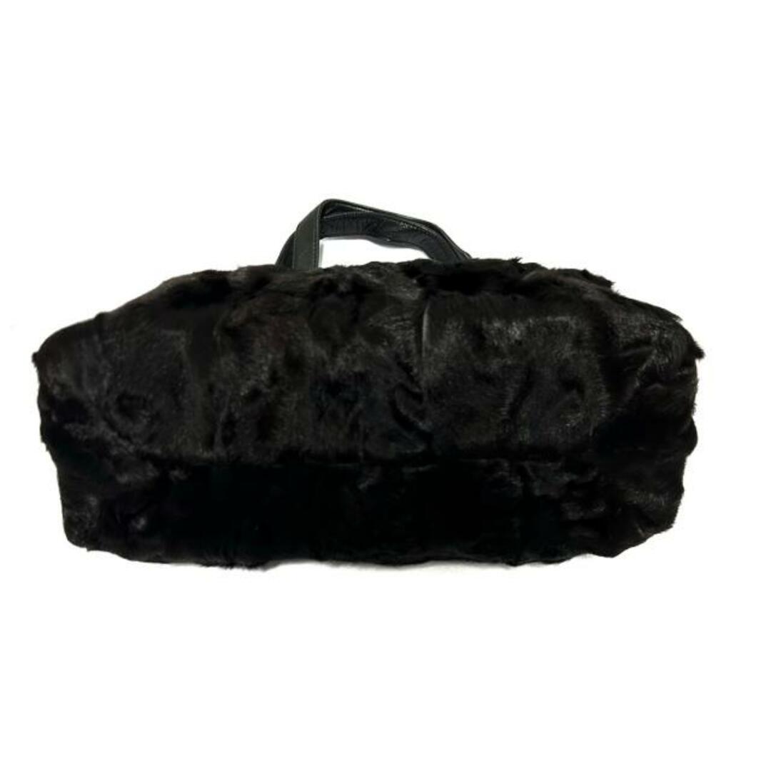 LOEWE(ロエベ)のLOEWE(ロエベ) トートバッグ - 黒 ファー×ナッパレザー レディースのバッグ(トートバッグ)の商品写真