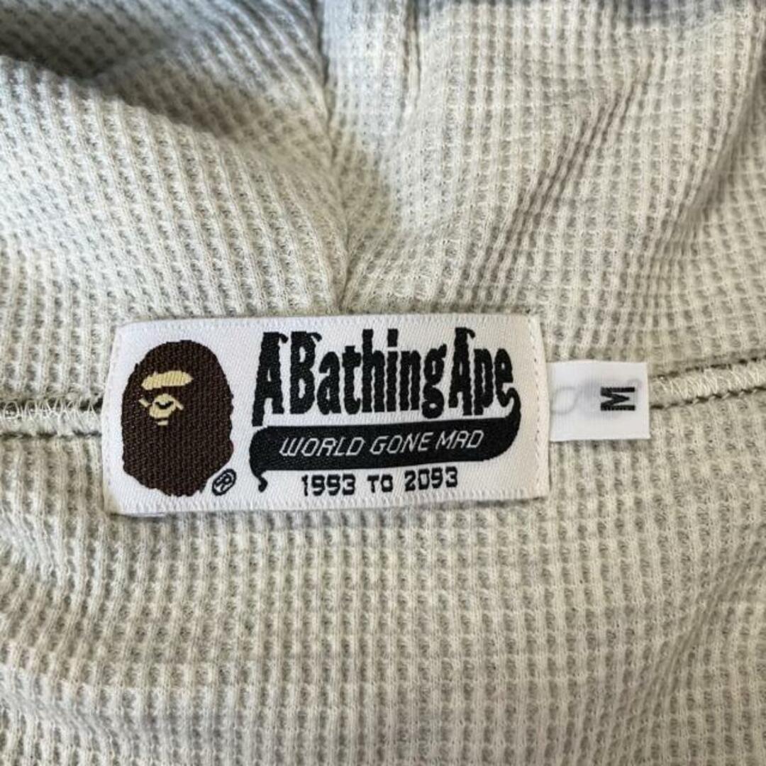 A BATHING APE(アベイシングエイプ)のA BATHING APE(ア ベイシング エイプ) ブルゾン サイズM メンズ美品  - カーキ×黒 長袖/ジップアップ/春/秋 メンズのジャケット/アウター(ブルゾン)の商品写真