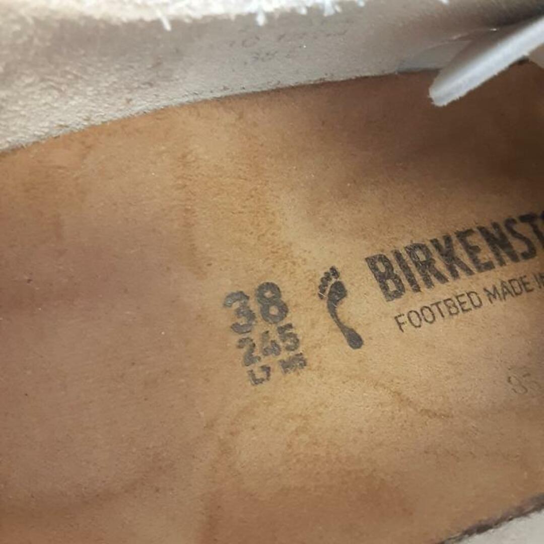 BIRKENSTOCK(ビルケンシュトック)のBIRKEN STOCK(ビルケンシュトック) シューズ 38 レディース - 白×ライトグレー レザー×スエード レディースの靴/シューズ(その他)の商品写真