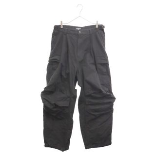 BALENCIAGA バレンシアガ 22AW PULLED CARGO PANTS ロゴ刺繍プルカーゴパンツ 704704 TKP27 ブラック