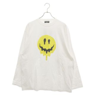 バレンシアガ(Balenciaga)のBALENCIAGA バレンシアガ 21SS Large Fit Smile ラージフィットスマイリー長袖Tシャツ ロンT 651796 TKVA1 ホワイト(Tシャツ/カットソー(七分/長袖))