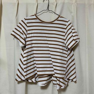 Ray BEAMS バックフレアクルーネックTシャツ