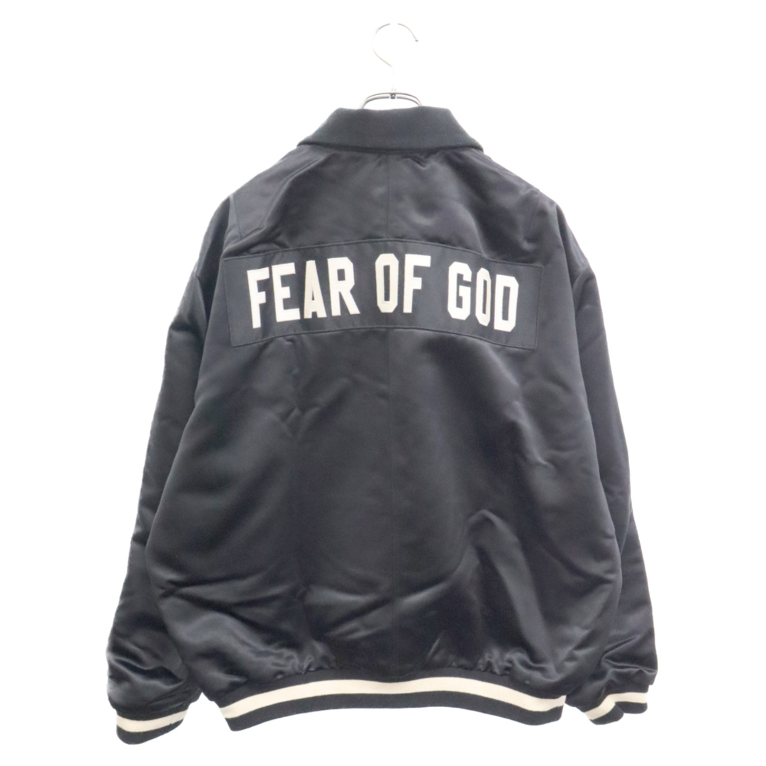 FEAR OF GOD(フィアオブゴッド)のFEAR OF GOD フィアオブゴッド 5TH COLLECTION SATIN HALF ZIP COACHES JACKET サテン ハーフジップ コーチジャケット ブラック FEA-5C-17-NPJKT レディースのジャケット/アウター(その他)の商品写真