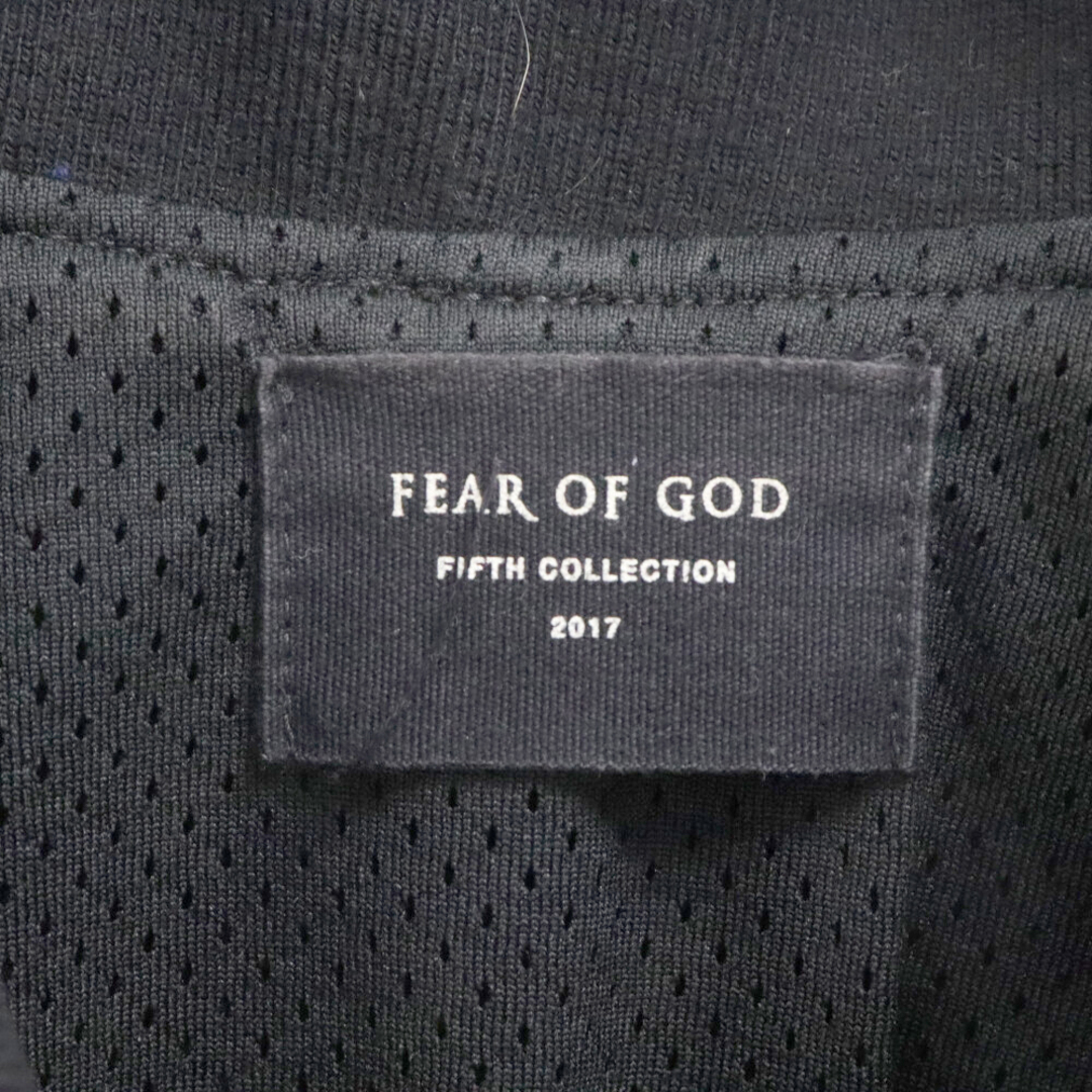 FEAR OF GOD(フィアオブゴッド)のFEAR OF GOD フィアオブゴッド 5TH COLLECTION SATIN HALF ZIP COACHES JACKET サテン ハーフジップ コーチジャケット ブラック FEA-5C-17-NPJKT レディースのジャケット/アウター(その他)の商品写真