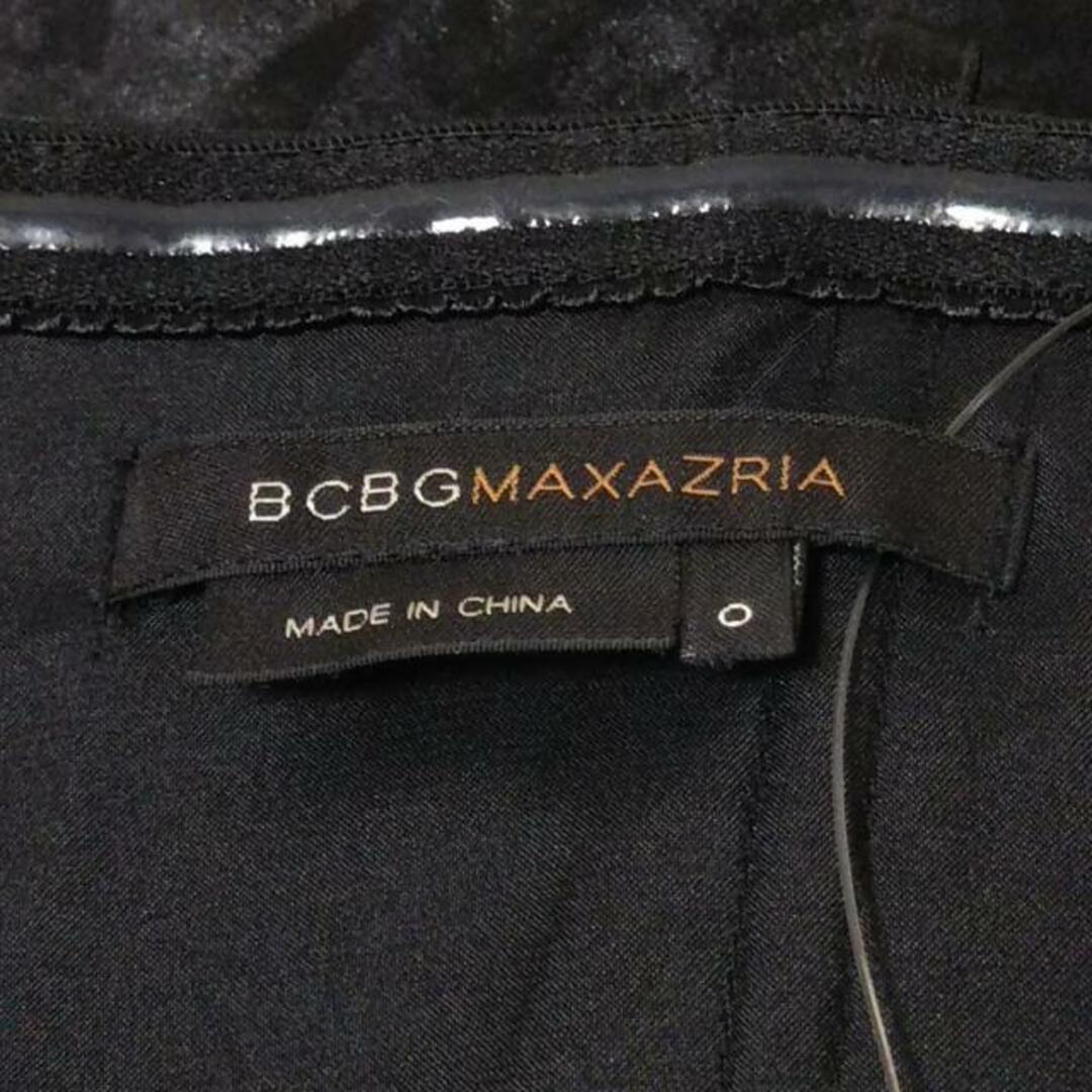 BCBGMAXAZRIA(ビーシービージーマックスアズリア)のBCBGMAXAZRIA(ビーシービージーマックスアズリア) ドレス サイズ0 XS レディース美品  - 黒×ピンクベージュ キャミドレス/ひざ丈/レース ポリエステル レディースのフォーマル/ドレス(その他ドレス)の商品写真