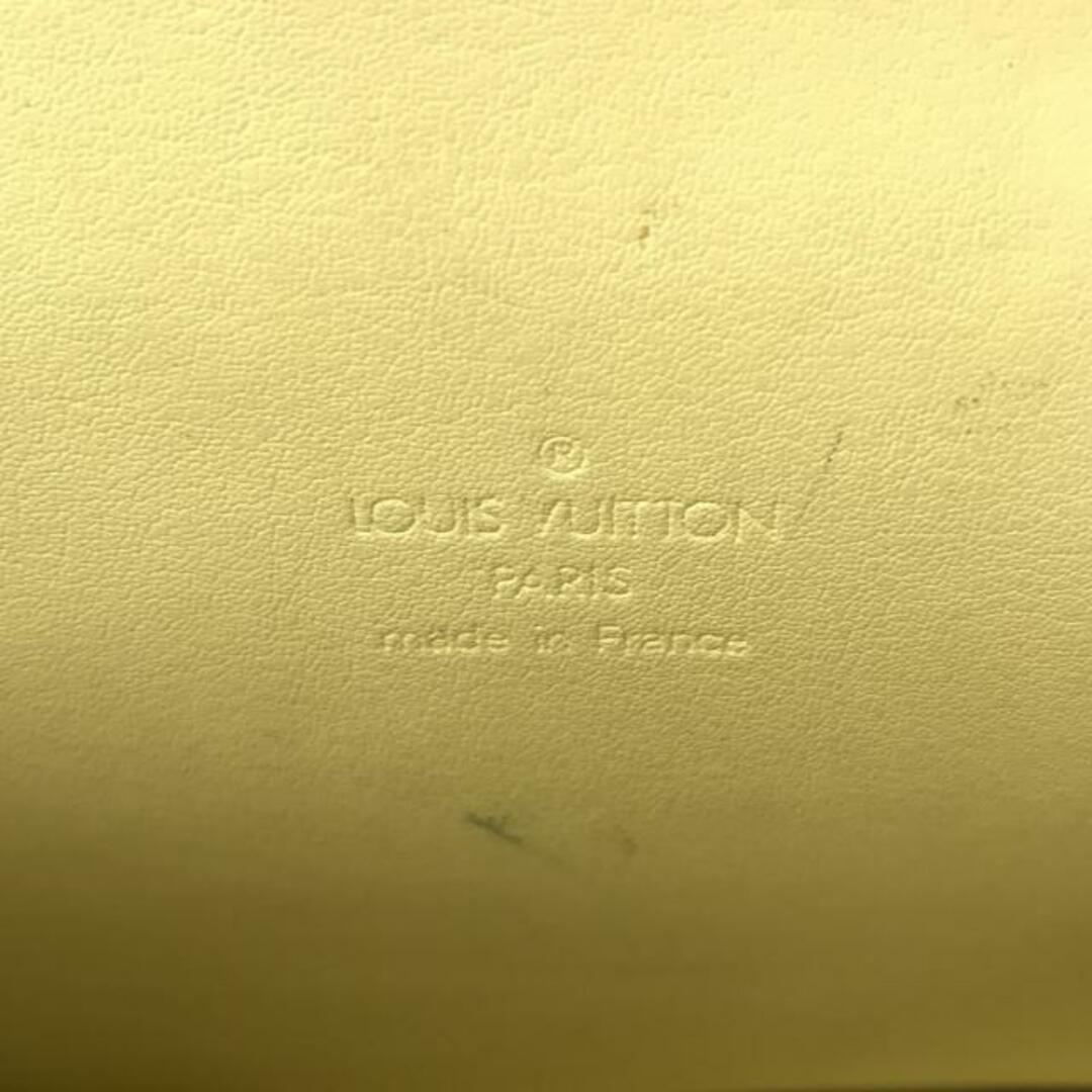 LOUIS VUITTON(ルイヴィトン)のLOUIS VUITTON(ルイヴィトン) ハンドバッグ モノグラムヴェルニ スプリングストリート M91068 ライムイエロー パテントレザー（モノグラムの型押し）・レザー レディースのバッグ(ハンドバッグ)の商品写真