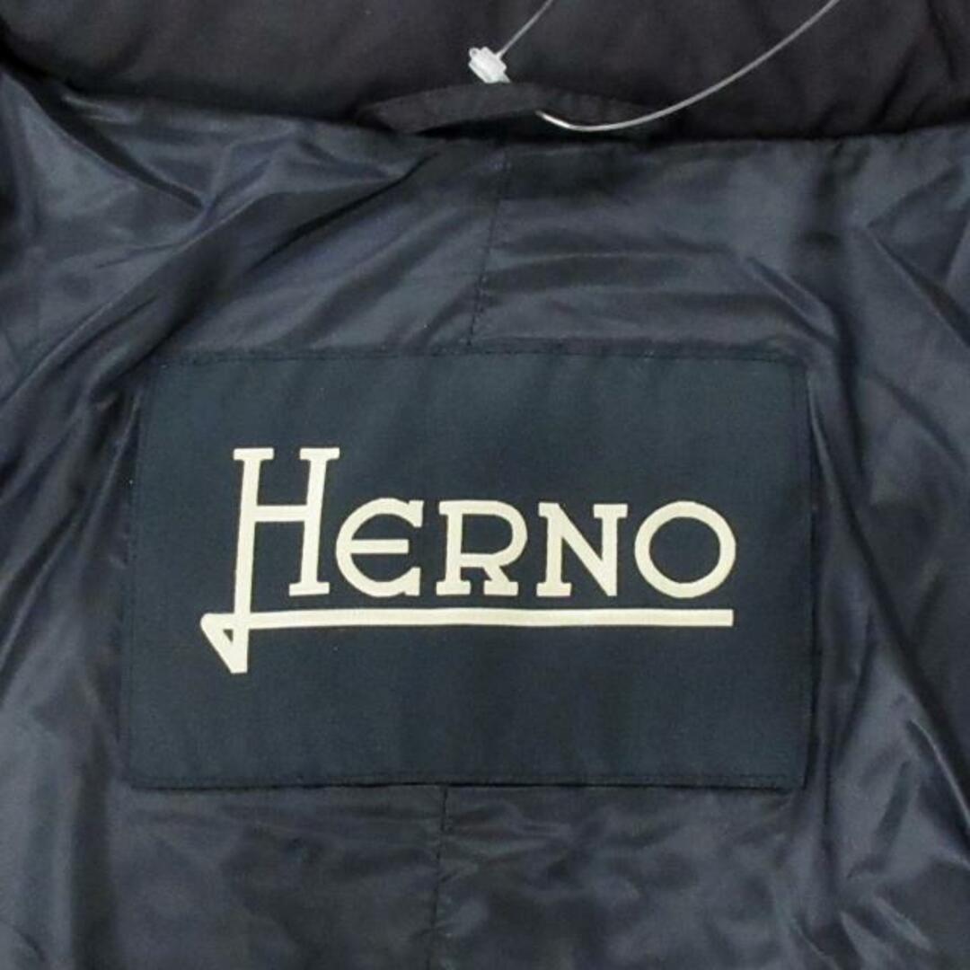 HERNO(ヘルノ)のHERNO(ヘルノ) ダウンコート サイズ46 S メンズ PI0185U19288 黒×ダークブラウン ダッフルコート風/冬物 メンズのジャケット/アウター(その他)の商品写真