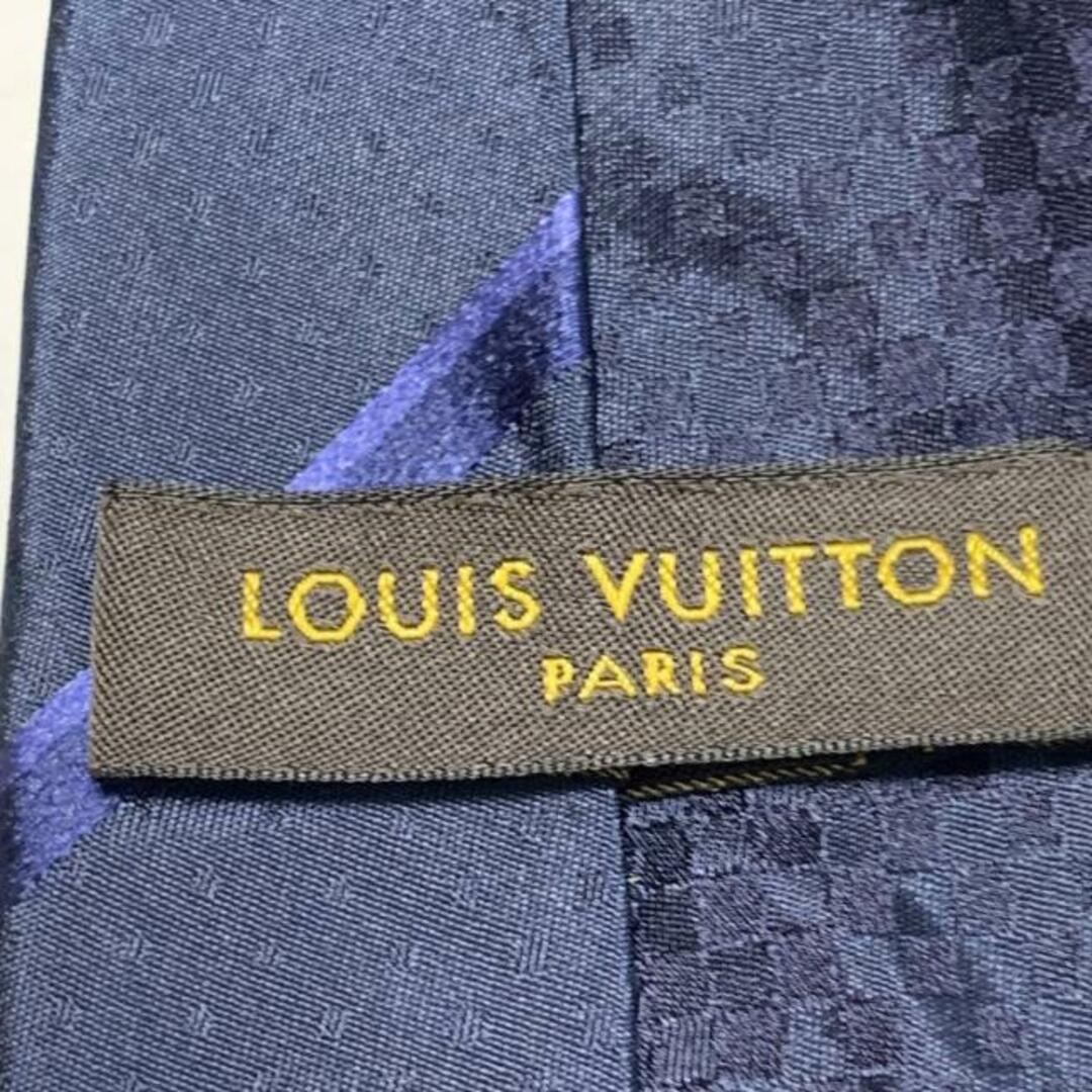 LOUIS VUITTON(ルイヴィトン)のLOUIS VUITTON(ルイヴィトン) ネクタイ メンズ - ネイビー×ブルー メンズのファッション小物(ネクタイ)の商品写真