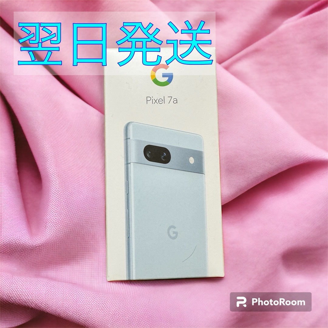 Google Pixel(グーグルピクセル)の最終値下げ　Google  pixel 7a sea 本体 au 水色 スマホ/家電/カメラのスマートフォン/携帯電話(スマートフォン本体)の商品写真