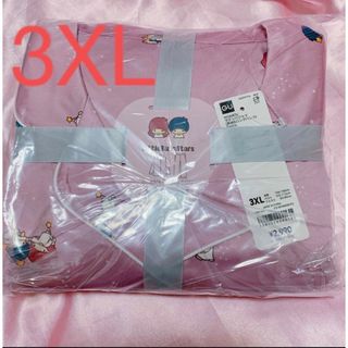 GU キキララ　サテンパジャマ　サンリオ　ピンク　レディース3XL