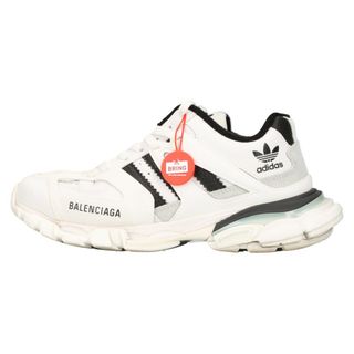 BALENCIAGA バレンシアガ 23AW×adidas TRACK 741106 アディダス トラック ローカットスニーカー ホワイト US9