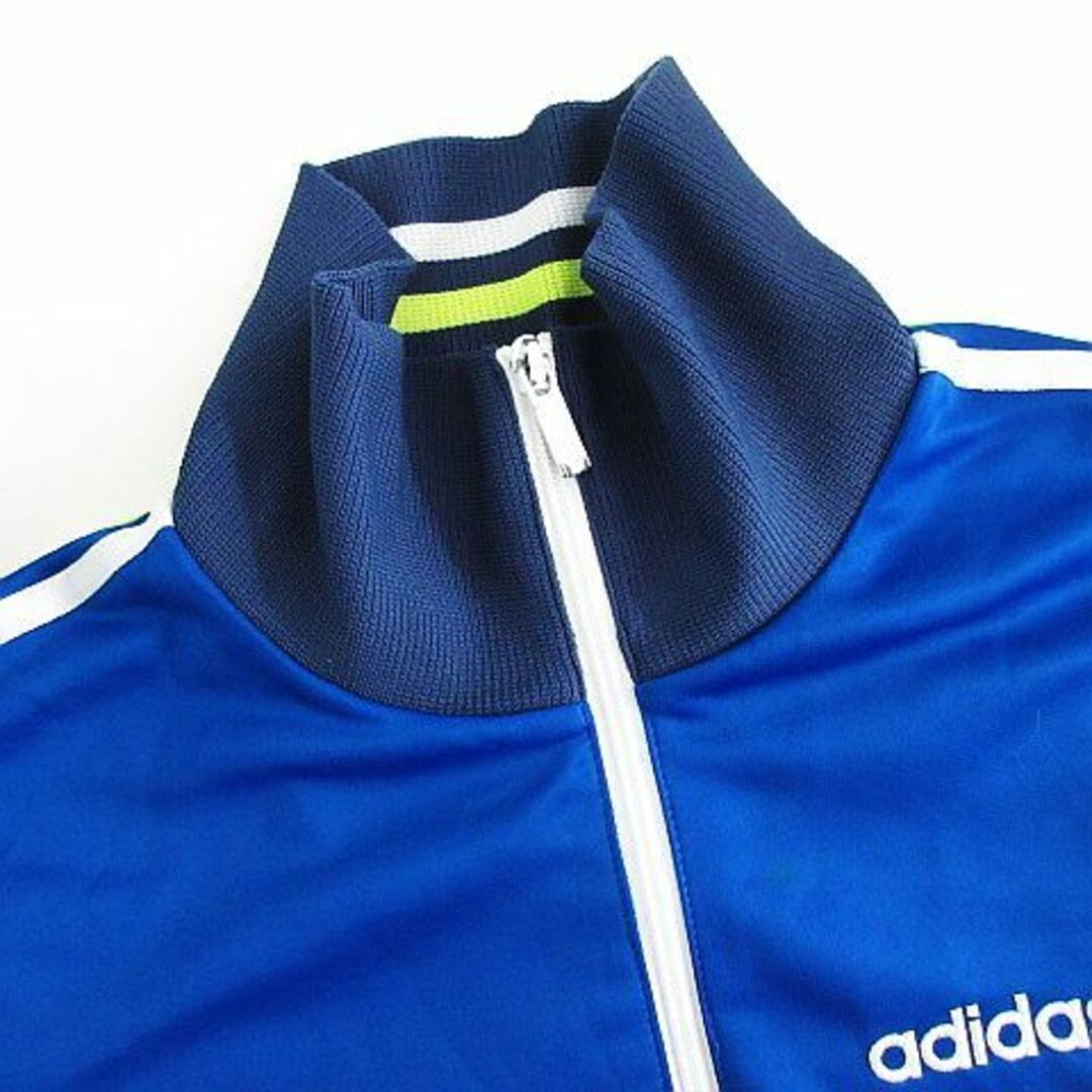 adidas(アディダス)のアディダス ジャージ ジャケット 長袖 ジップアップ ライン ロゴ M ブルー スポーツ/アウトドアのスポーツ/アウトドア その他(その他)の商品写真