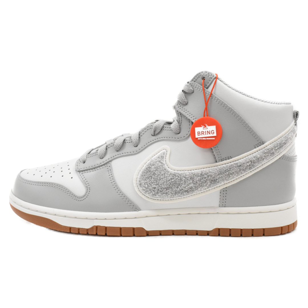 NIKE(ナイキ)のNIKE ナイキ DUNK HIGH RETRO UNIVERSITY CHENILLE SWOOSH ダンク ハイ レトロ ユニバーシティ シェニール スウッシュ レースアップ スニーカー DR8805-003 US11/29.0cm メンズの靴/シューズ(スニーカー)の商品写真