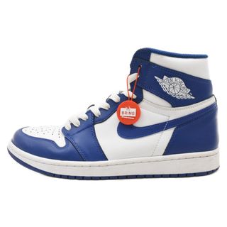 ナイキ(NIKE)のNIKE ナイキ AIR JORDAN 1 RETRO HIGH OG STORM BLUE 555088-127 エアジョーダン1レトロハイ ストームブルー ハイカットスニーカー US9/27cm ブルー/ホワイト(スニーカー)