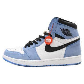 ナイキ(NIKE)のNIKE ナイキ AIR JORDAN 1 RETRO HIGH OG UNIVERCITY BLUE 555088-134 エアジョーダン1 ハイ ユニバーシティーブルー ハイカットスニーカー ブルー/ホワイト US13/31cm(スニーカー)