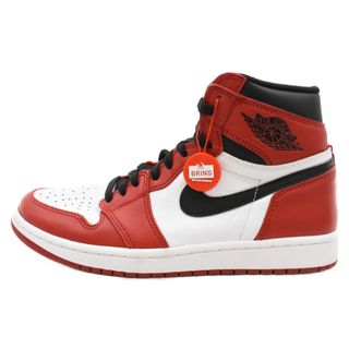 ナイキ(NIKE)のNIKE ナイキ AIR JORDAN 1 RETRO HIGH OG CHICAGO 2015 555088-101 エアジョーダン1ハイカットスニーカー シカゴ US9/27cm ホワイト/レッド(スニーカー)