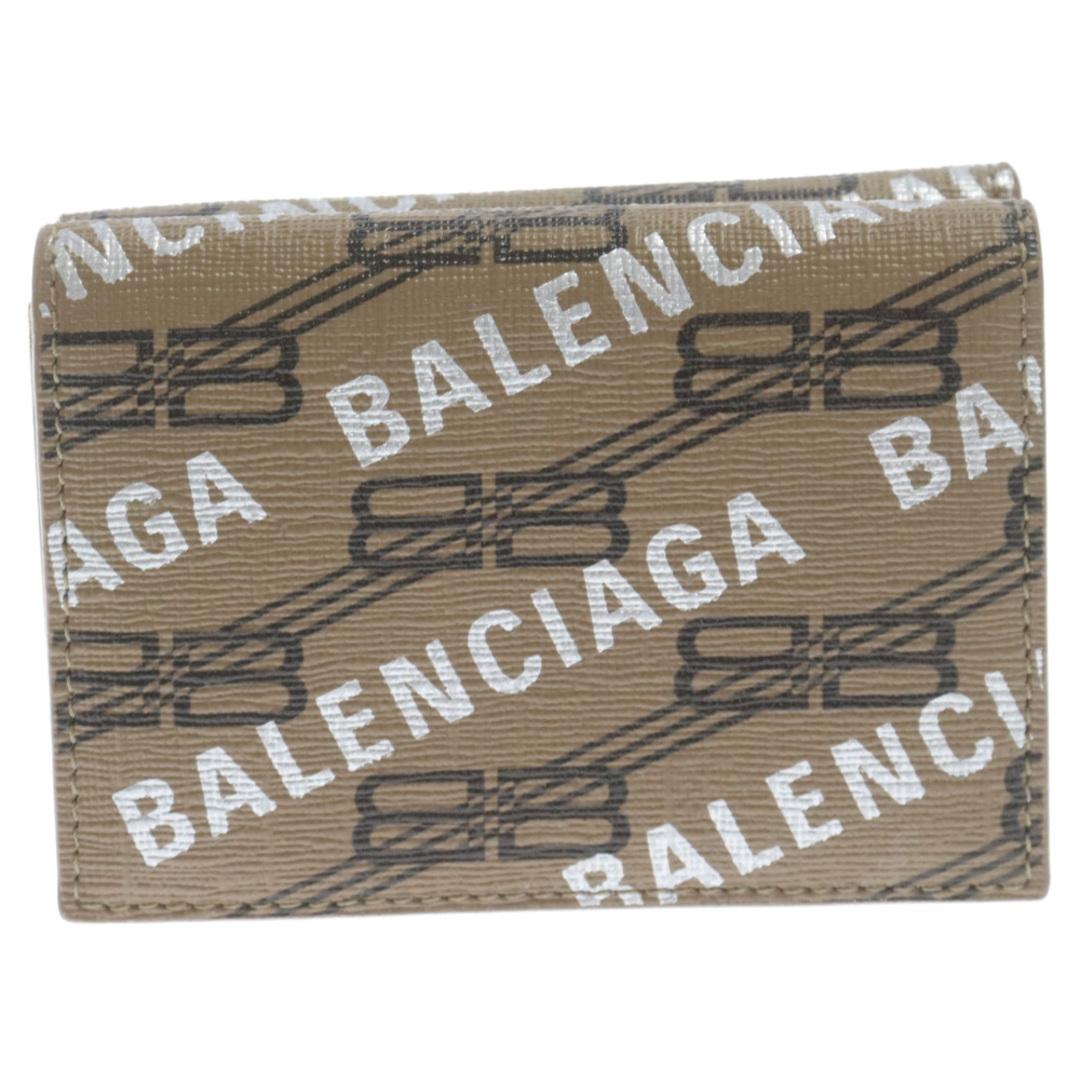 Balenciaga(バレンシアガ)のBALENCIAGA バレンシアガ BB MONOGRAM SIGNATURE MINI BBモノグラムシグネチャーキャッシュミニ コンパクトウォレット 3つ折り財布 ベージュ 594312 2AAH1 メンズのファッション小物(折り財布)の商品写真