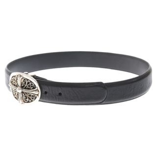 CHROME HEARTS クロムハーツ OVAL CROSS STRAP1.5/1.5クラシックオーバルクロスバックル レザーベルト 32