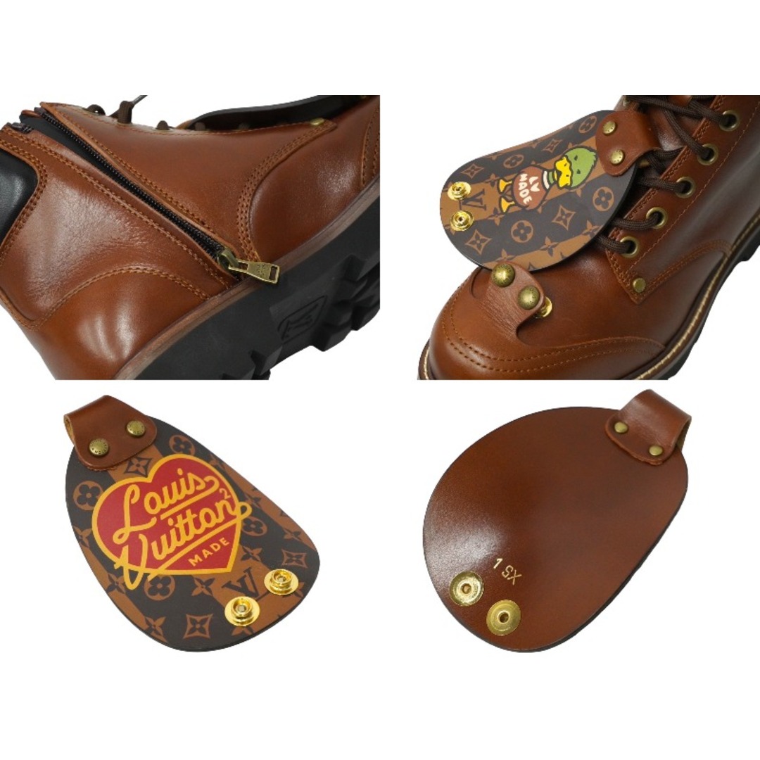 LOUIS VUITTON(ルイヴィトン)の新品未使用品 LOUIS VUITTON ルイ ヴィトン × NIGO ニゴー オーベルカンフライン ブーツ シグネチャーパッチ BM0281 6 中古 58534 メンズの靴/シューズ(ブーツ)の商品写真