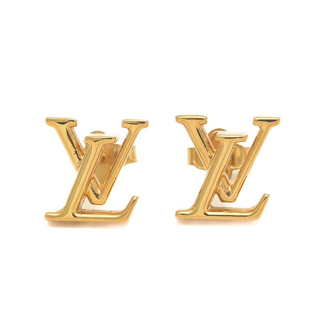 LOUIS VUITTON(ルイヴィトン)のルイ･ヴィトン ブックルドレイユ LV アイコニック ピアス メタル ゴールド メンズのアクセサリー(ピアス(両耳用))の商品写真