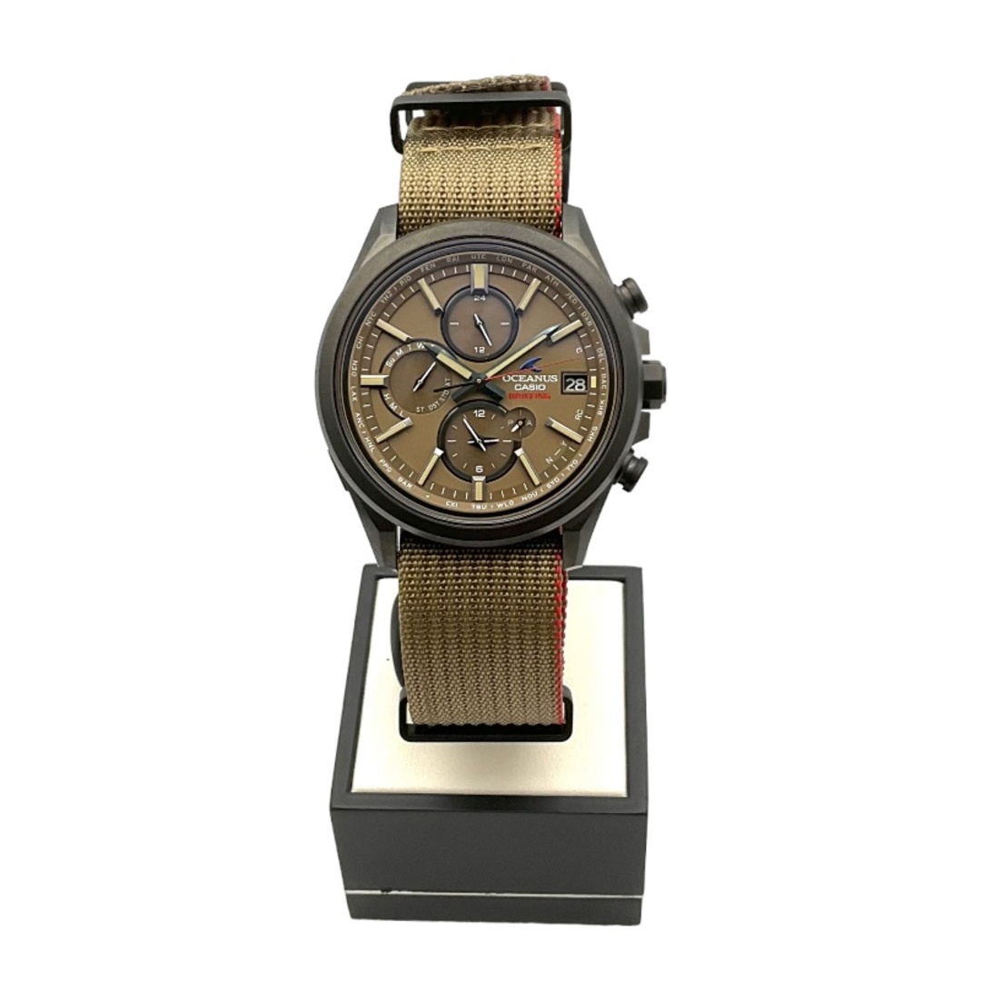CASIO(カシオ)の　カシオ CASIO オシアナス ブリーフィングコラボ OCW-T4000BRE キャラメル  チタン ソーラー メンズ 腕時計 メンズの時計(その他)の商品写真