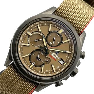 CASIO - 　カシオ CASIO オシアナス ブリーフィングコラボ OCW-T4000BRE キャラメル  チタン ソーラー メンズ 腕時計