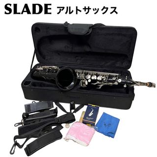 【美品】SLADE アルトサックス　彫刻　ブラック　saxophone(サックス)