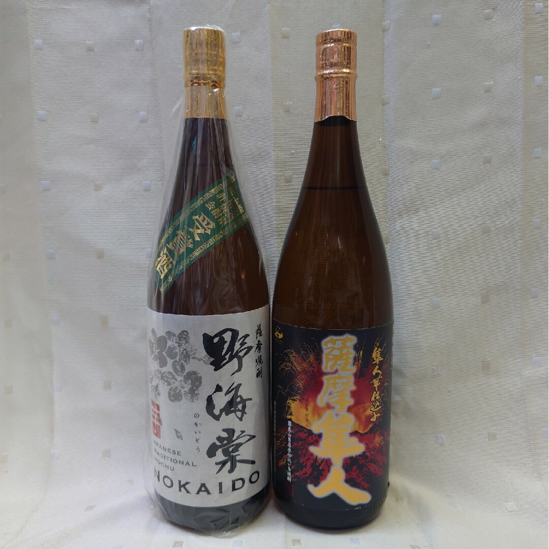 焼酎　野海棠/薩摩隼人　1800ml  2本セット 　　　　飲み比べ 食品/飲料/酒の酒(焼酎)の商品写真