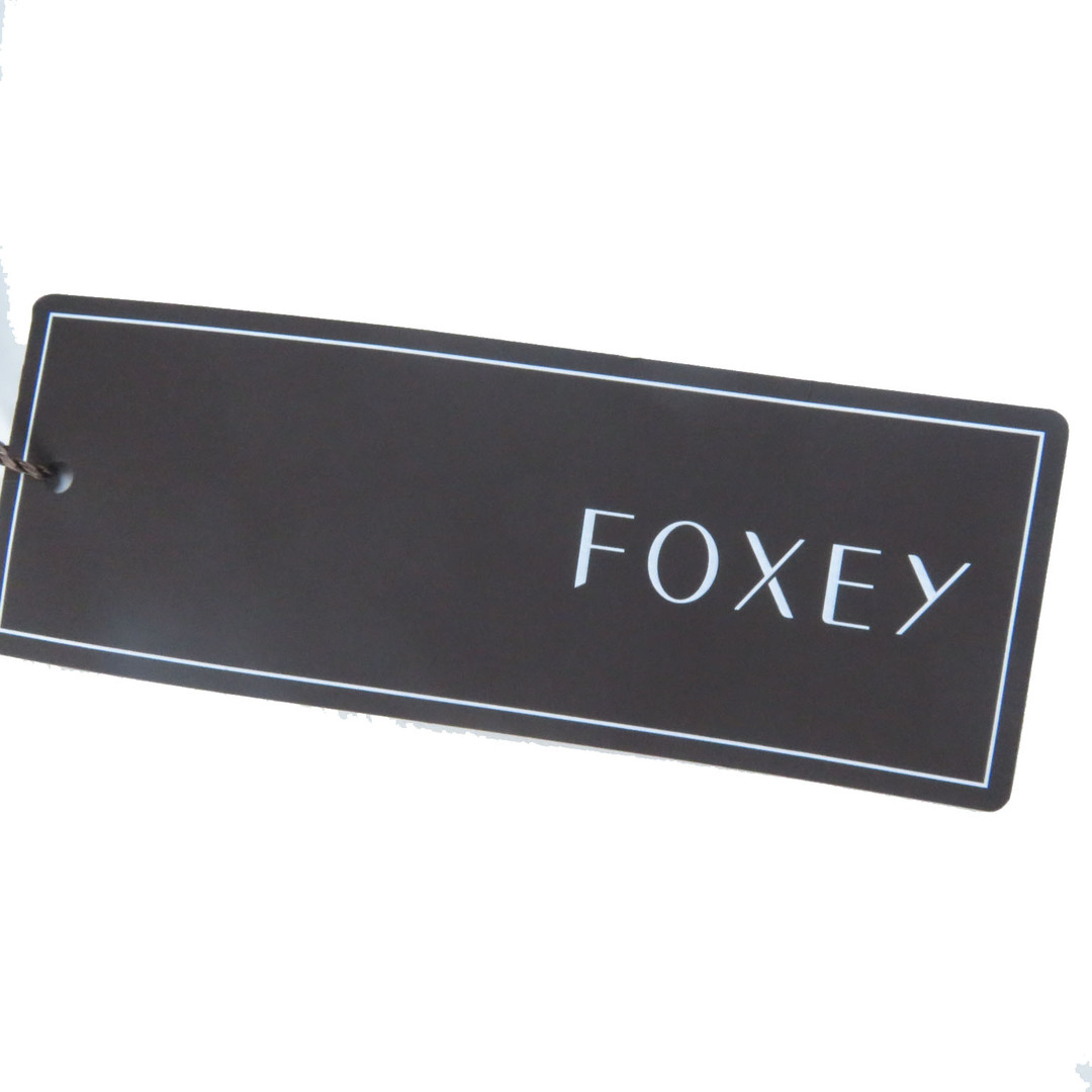 FOXEY(フォクシー)の未使用品 FOXEY フォクシー 41352 ウール100％ 長袖 リブニット フレア ワンピース ネイビー 40 日本製 正規品 レディース レディースのワンピース(その他)の商品写真