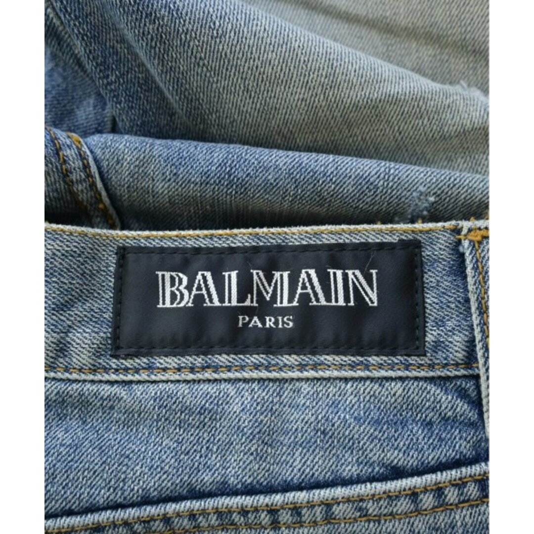 BALMAIN(バルマン)のBALMAIN バルマン デニムパンツ L 青(デニム) 【古着】【中古】 メンズのパンツ(デニム/ジーンズ)の商品写真