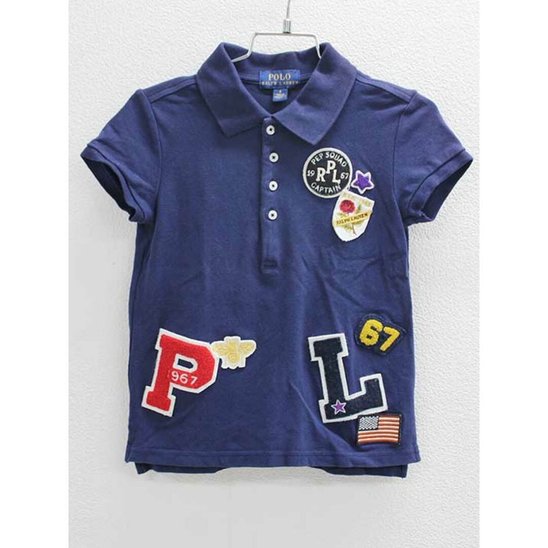 Ralph Lauren(ラルフローレン)の◇ラルフローレン/Ralph Lauren◇120cm 半袖ポロシャツ 紺×マルチカラー【中古】子供服 キッズ kids 女の子 夏 926032 tops キッズ/ベビー/マタニティのベビー服(~85cm)(その他)の商品写真